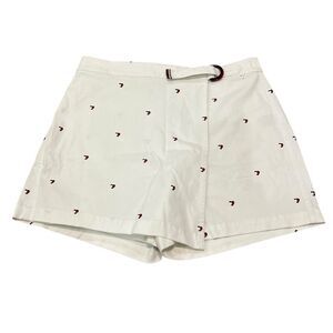 Tommy Hilfiger Women’s Size 8 Skort White Heart Print Hollywood Chino